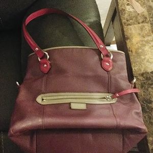 Coach purple and pink bag